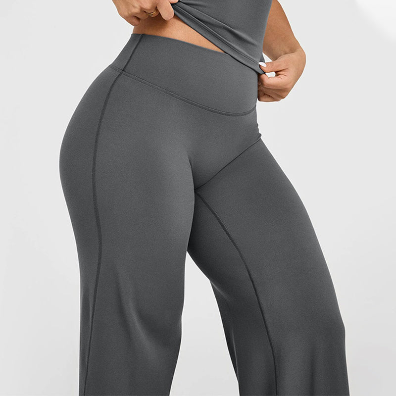 Pantalon Femme Taille Haute – Extensible, Doux, Confortable et Coupe Modern