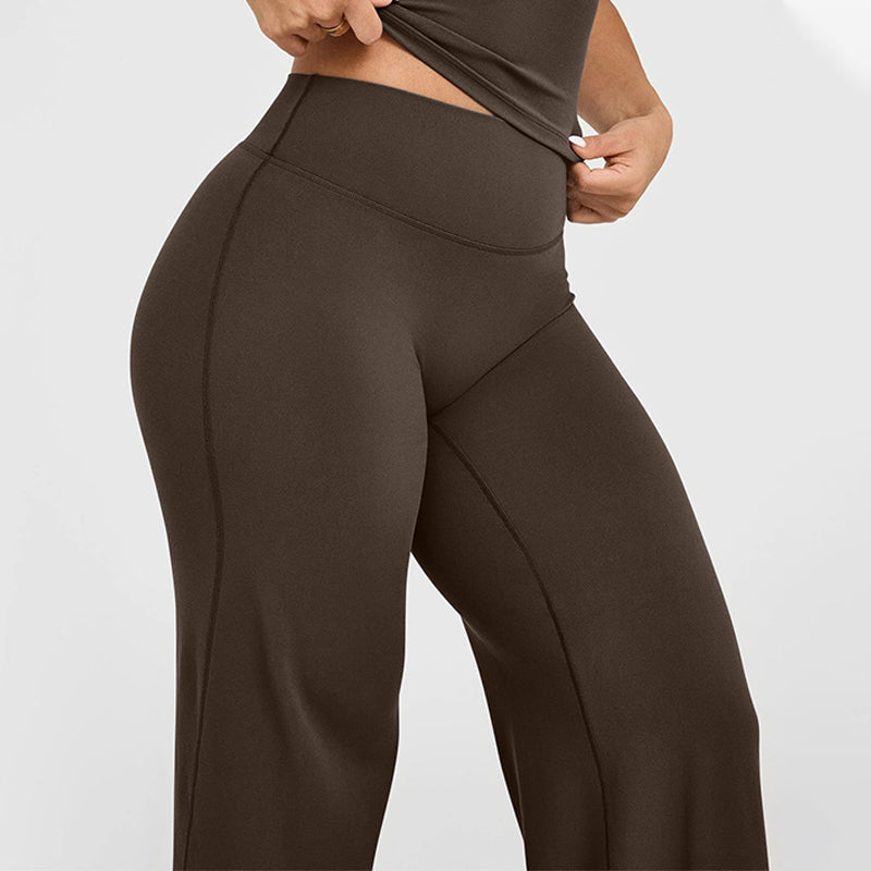 Pantalon Femme Taille Haute – Extensible, Doux, Confortable et Coupe Modern