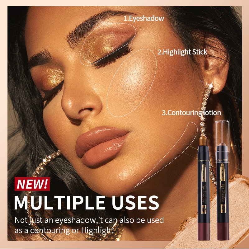 🔥Nouveautés - 50 % de réduction✨Coffret de 6 fards à paupières brillants en stick