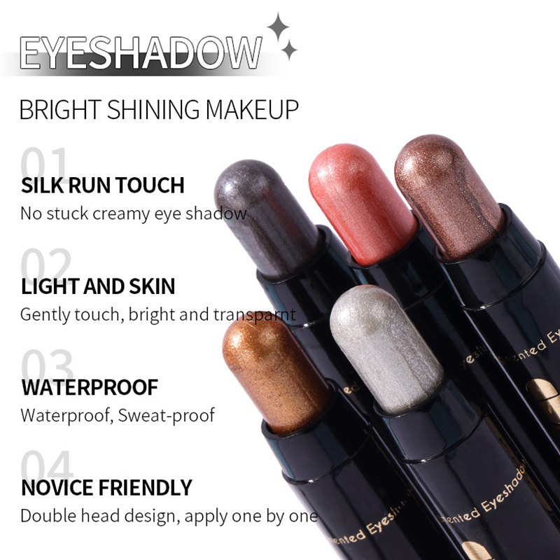 🔥Nouveautés - 50 % de réduction✨Coffret de 6 fards à paupières brillants en stick
