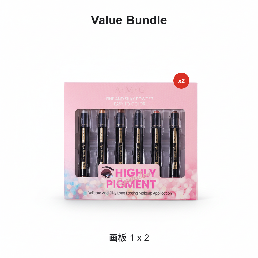 🔥Nouveautés - 50 % de réduction✨Coffret de 6 fards à paupières brillants en stick