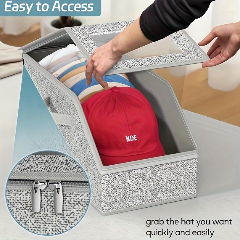 🎉Boîtes Empilables pour Casquettes📦Transparentes, Modulables & Gain de Place⚾