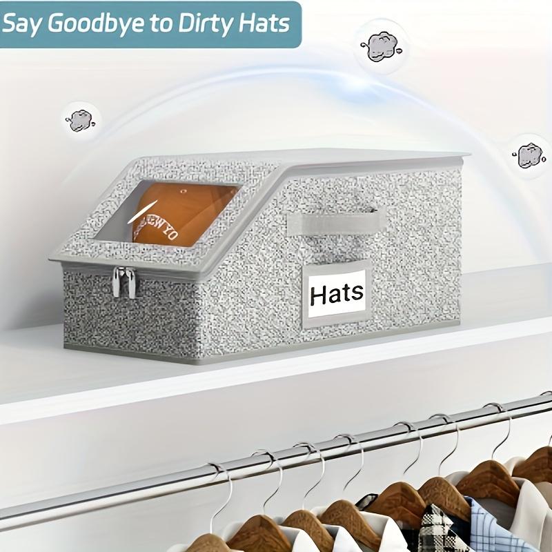 🎉Boîtes Empilables pour Casquettes📦Transparentes, Modulables & Gain de Place⚾