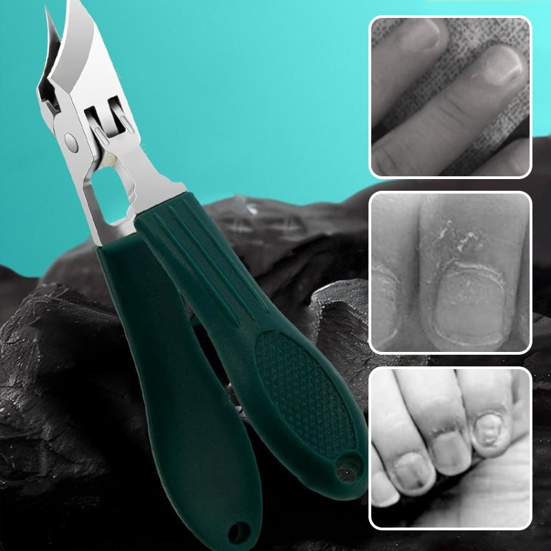 ⏰Set de 3 coupe-ongles biseautés anti-éclaboussures – Acier inoxydable, boîtier portable & lime en verre inclus🧼💅
