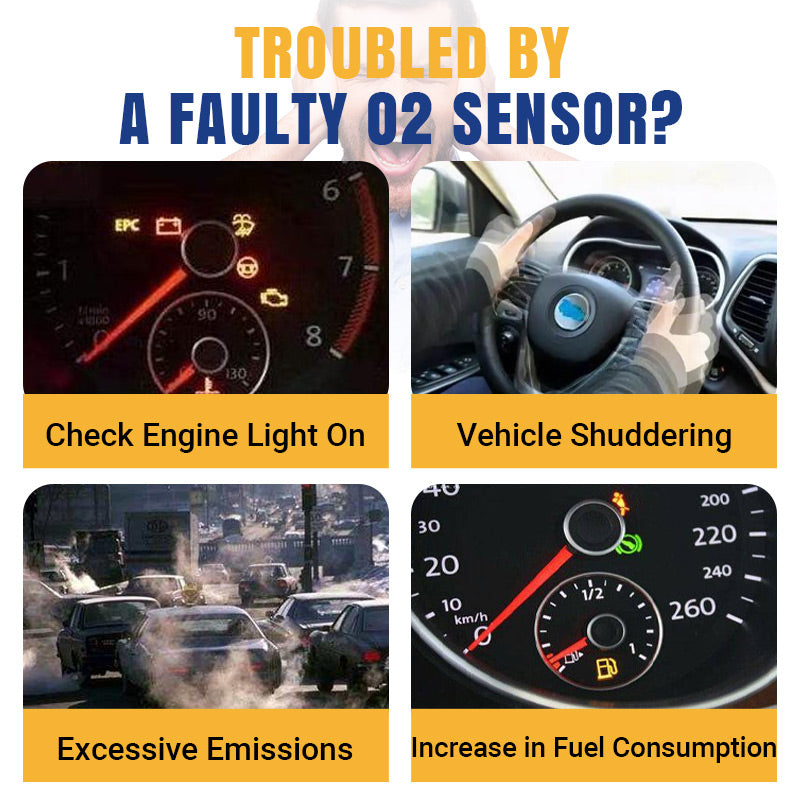 ⏳Offre à durée limitée : 50 % de réduction⏰Lot de 5 pièces : clés à douille décalées et fraises à fileter pour sondes O2 de voitures🚗🔧