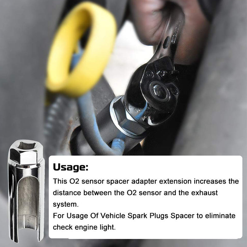 ⏳Offre à durée limitée : 50 % de réduction⏰Lot de 5 pièces : clés à douille décalées et fraises à fileter pour sondes O2 de voitures🚗🔧