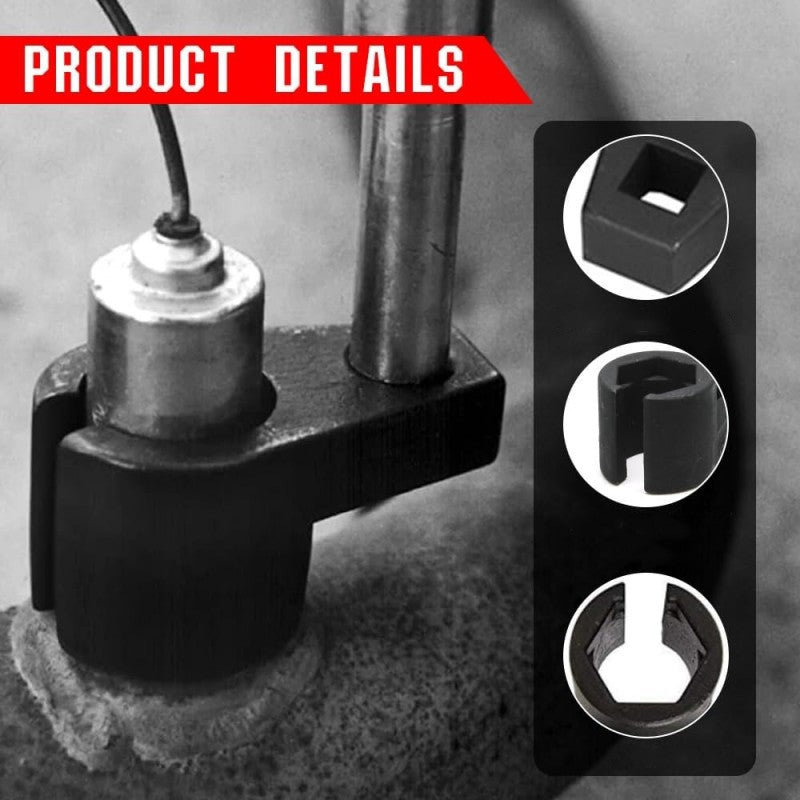 ⏳Offre à durée limitée : 50 % de réduction⏰Lot de 5 pièces : clés à douille décalées et fraises à fileter pour sondes O2 de voitures🚗🔧