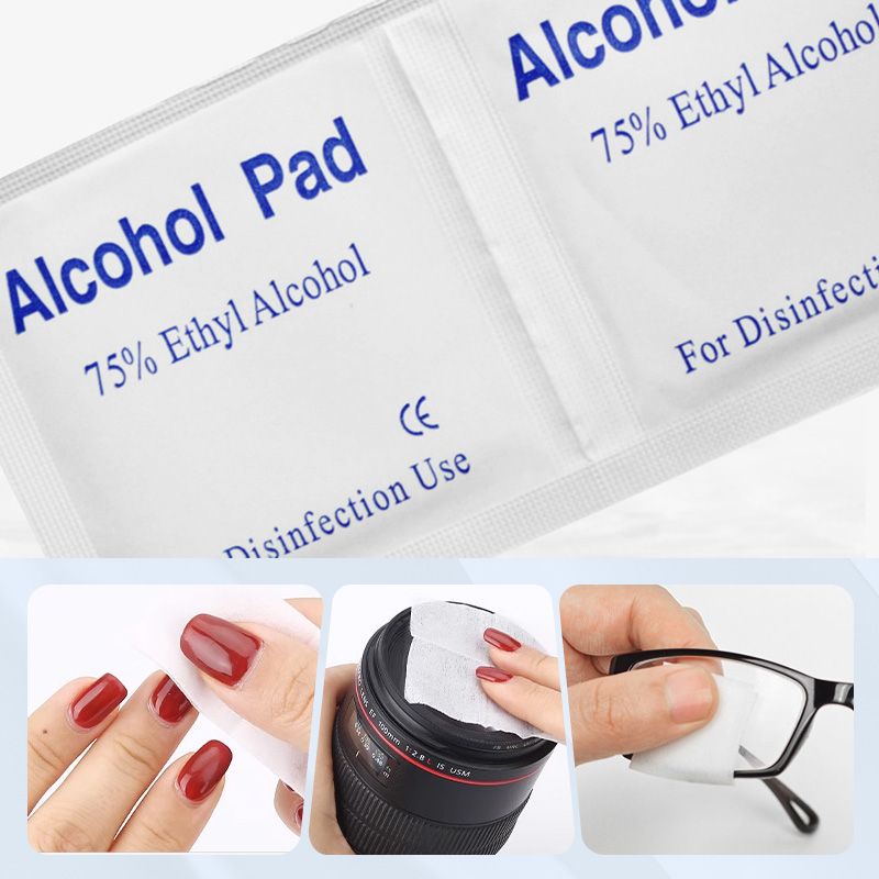 🌟🧼Disposable alcohol swabs with 75% ethyl alcohol🎁