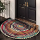 💖 Soldes de printemps 50 % de réduction 💖 Paillasson semi-circulaire style bohème - Tapis antidérapant doux pour sol
