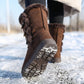 👢Bottes de Neige Mi-Mollet – Doublure Fausse Fourrure, Ultra-Chaudes & Semelle Antidérapante🧥