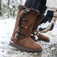 👢Bottes de Neige Mi-Mollet – Doublure Fausse Fourrure, Ultra-Chaudes & Semelle Antidérapante🧥