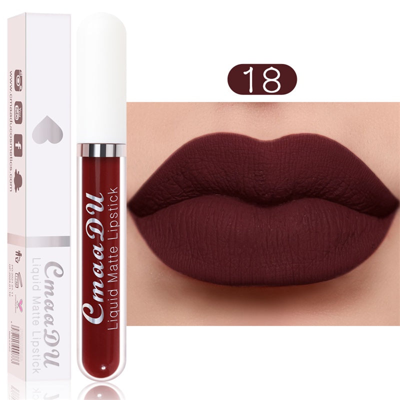 📢📢50 % DE RÉDUCTION⏰Rouge à lèvres liquide mat et waterproof 18 couleurs💄✨