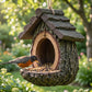 🌿 Nouveau Design 2026 | Mangeoire à Oiseaux Souche Réaliste 🐦