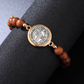 Bracelet unisexe réglable en perles de bois de Saint-Benoît