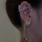 Boucles d'Oreilles Papillon Zircon avec Glands