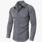 💎50% DE RÉDUCTION💎Chemise à Manches Longues Unie – Coupe Confortable, Anti-Froissement & Tissu Respirant en Coton pour Homme 👔✨