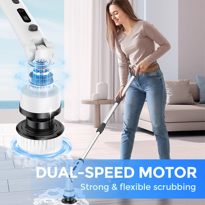 💐 50% DE RÉDUCTION! 🧼 Brosse électrique extensible – Atteint les recoins & sans effort ✨