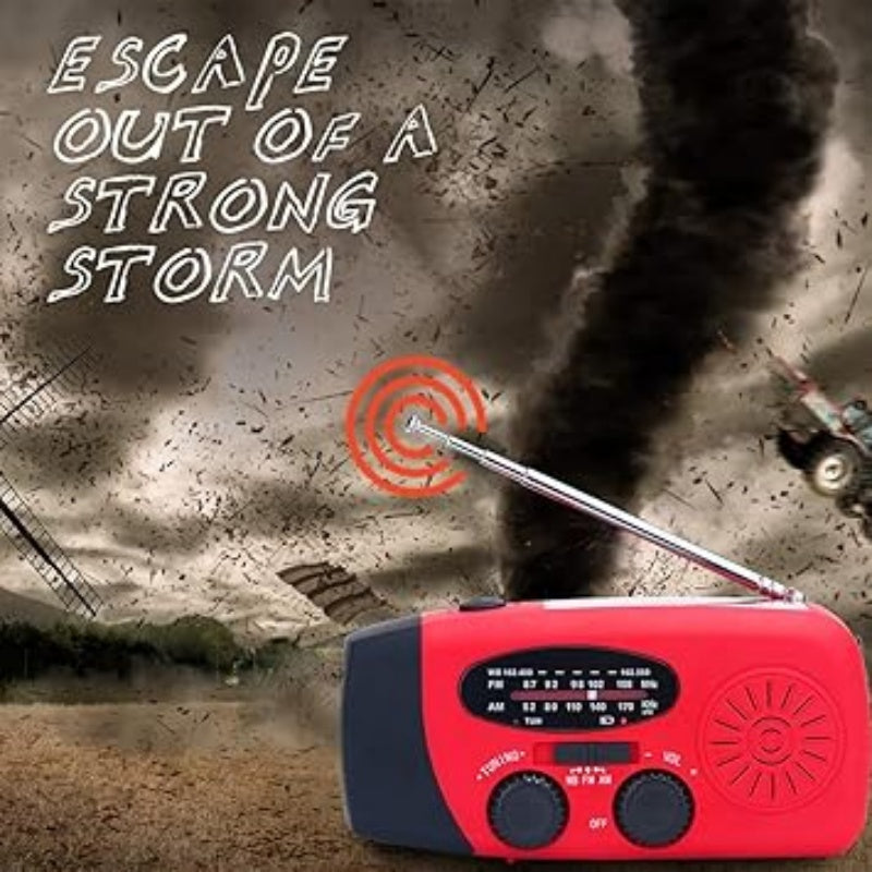 Radio d’Urgence Solaire Portable Multifonction