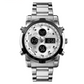 ⌚Montre Analogique-Numérique Militaire Étanche pour Hommes – 48mm, Multifonction & Bracelet en Acier Inoxydable ! 🕰️💪