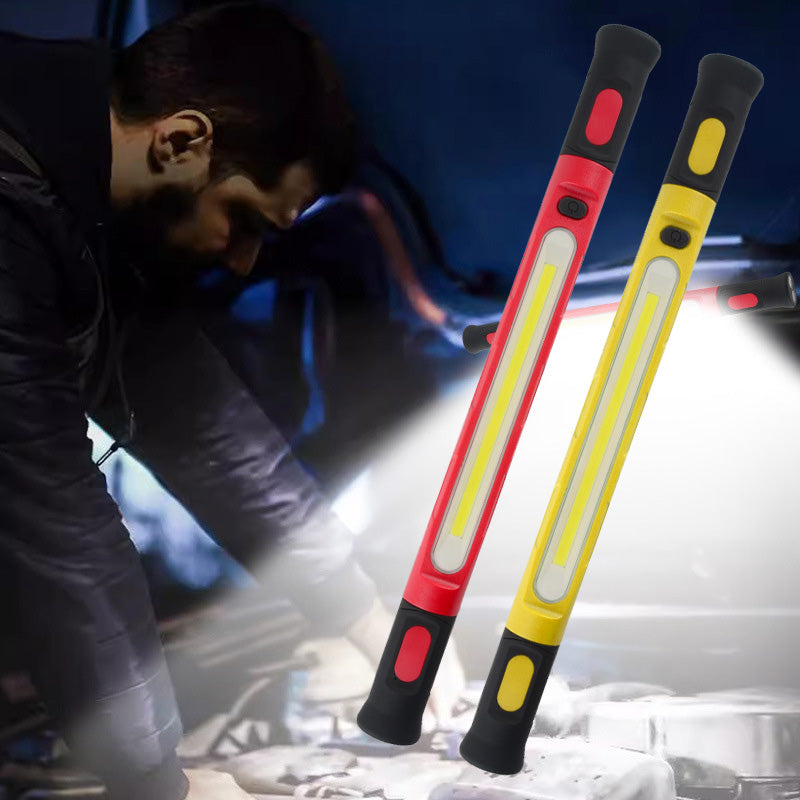 📢📢50 % DE RÉDUCTION⏰Lampe de Travail LED 3000LM – Base Magnétique & Crochet de Suspension, Batterie Rechargeable 5200mAh, Parfaite pour Atelier, Garage et Réparation Auto🔧⚡