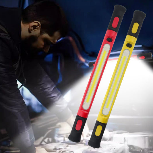 📢📢50 % DE RÉDUCTION⏰Lampe de Travail LED 3000LM – Base Magnétique & Crochet de Suspension, Batterie Rechargeable 5200mAh, Parfaite pour Atelier, Garage et Réparation Auto🔧⚡