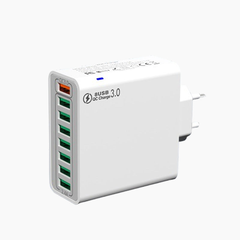 Chargeur de Téléphone Mobile à Charge Rapide USB 8 Ports