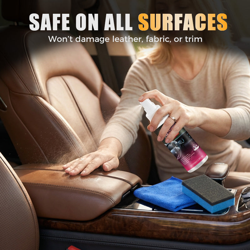 ✨Polish Instantané pour Intérieur Auto – Brillance Immédiate, Protection Durable & Facile à Appliquer🧽