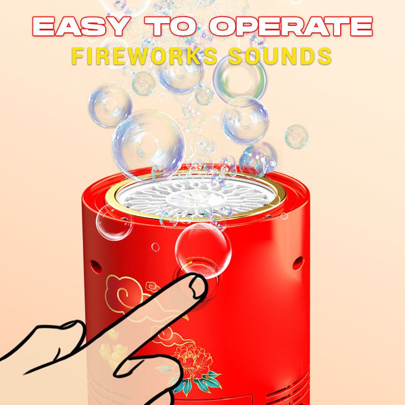 Machine à Bulles Lumineuse pour le Nouvel An - Effet Sonore et Lumières, Grande Capacité 240ml