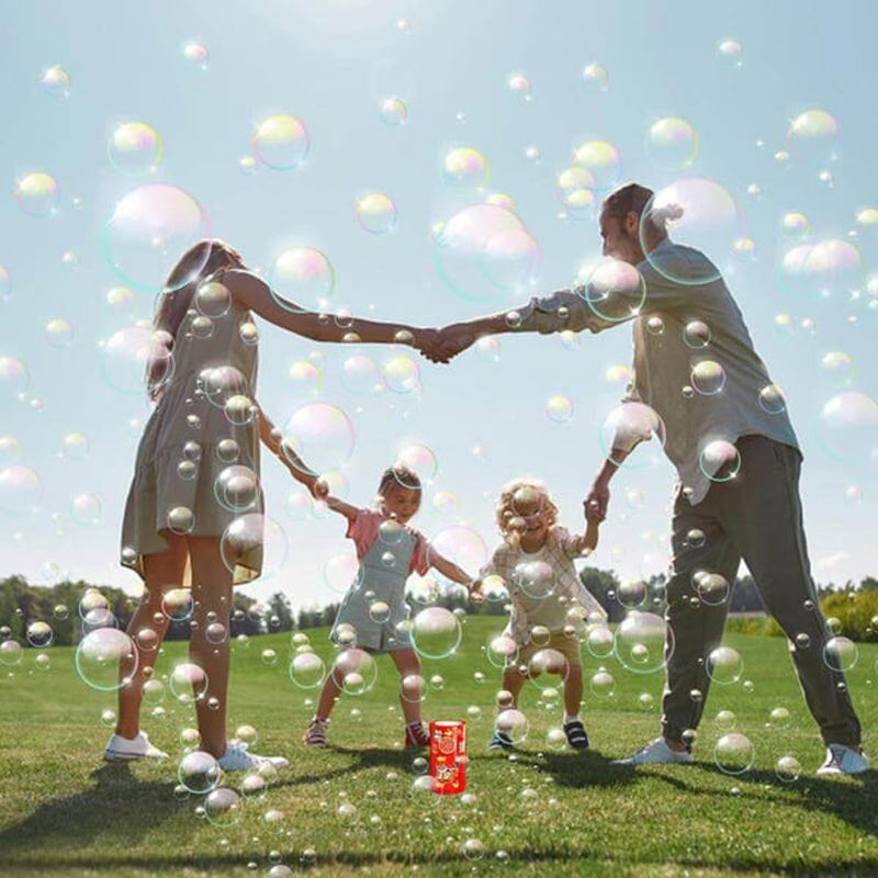 Machine à Bulles Lumineuse pour le Nouvel An - Effet Sonore et Lumières, Grande Capacité 240ml