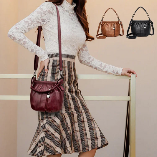 💼Sac à Main Cube en Cuir – Design Plissé Élégant, Léger & Polyvalent ✨