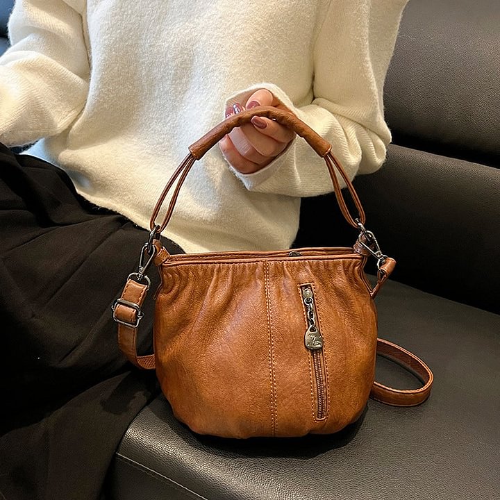 💼Sac à Main Cube en Cuir – Design Plissé Élégant, Léger & Polyvalent ✨