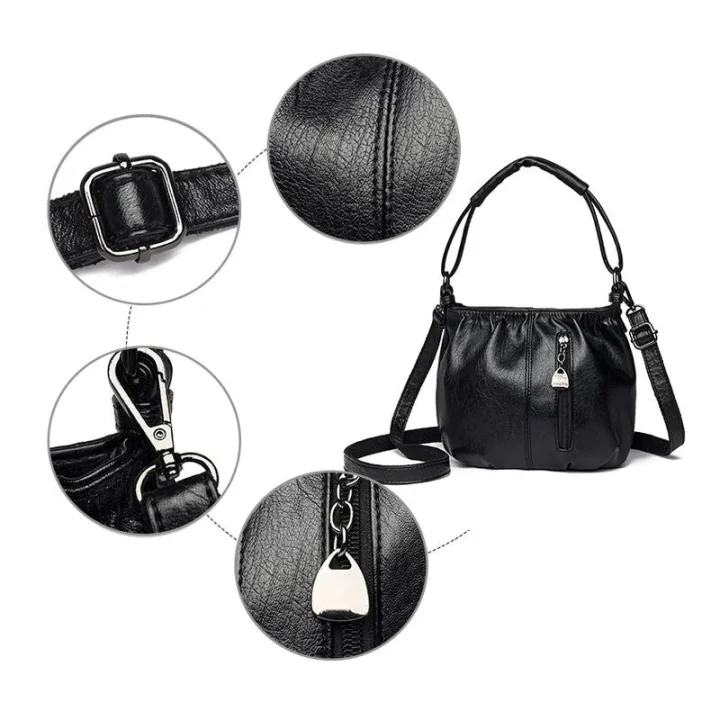 💼Sac à Main Cube en Cuir – Design Plissé Élégant, Léger & Polyvalent ✨