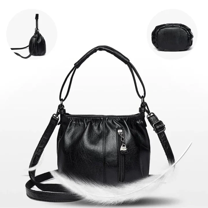 💼Sac à Main Cube en Cuir – Design Plissé Élégant, Léger & Polyvalent ✨