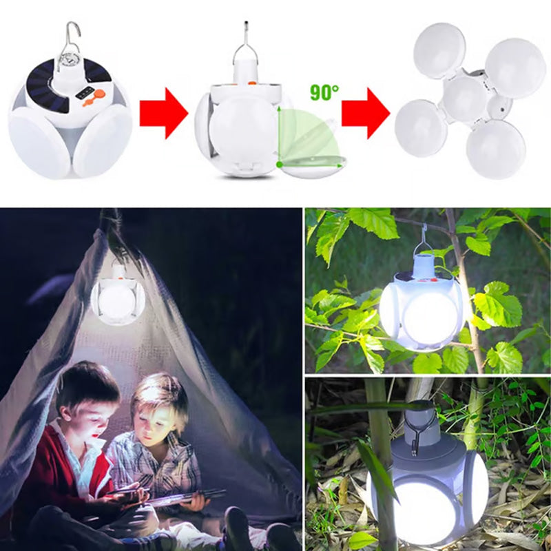 ⏰Lampe solaire multifonctionnelle et pliable en forme de ballon de football