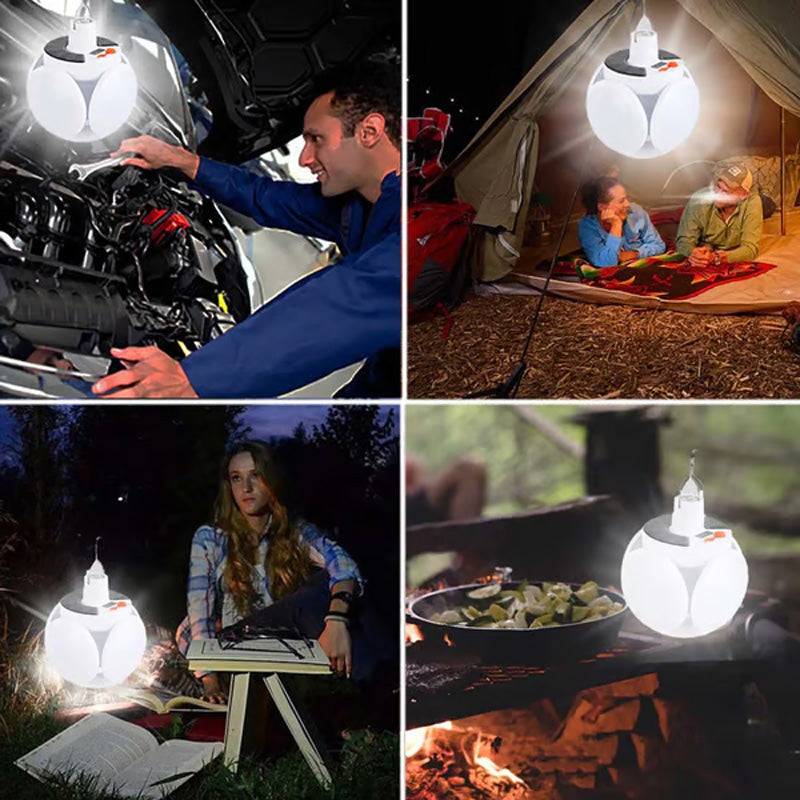 ⏰Lampe solaire multifonctionnelle et pliable en forme de ballon de football