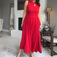 📢📢50 % de réduction !! ⏰Robe longue élégante à col rond pour femme 👗