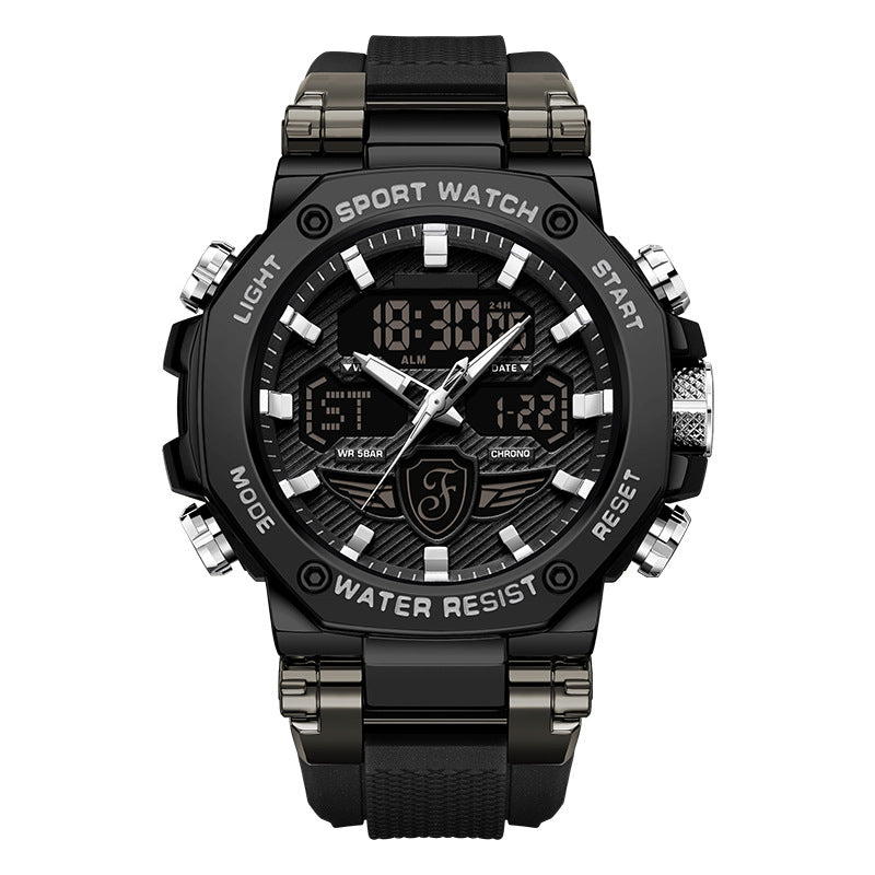 ⏰Montre multifonction imperméable et lumineuse pour homme – Double affichage, étanchéité 50 m & rétroéclairage🌙⌚