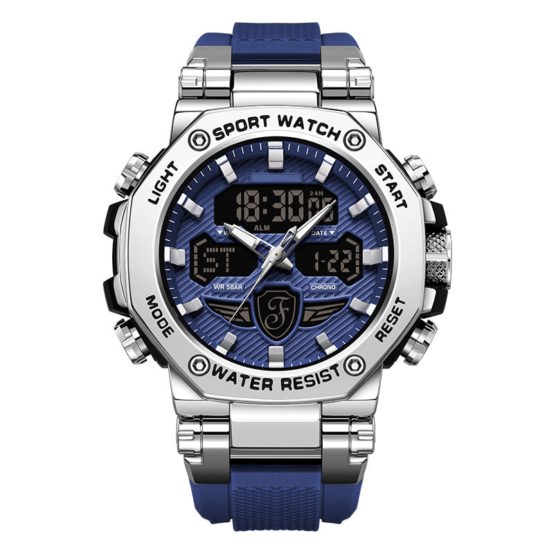 ⏰Montre multifonction imperméable et lumineuse pour homme – Double affichage, étanchéité 50 m & rétroéclairage🌙⌚