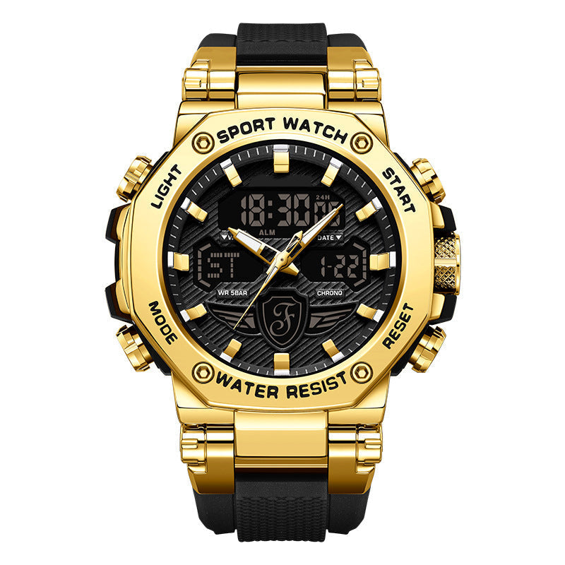 ⏰Montre multifonction imperméable et lumineuse pour homme – Double affichage, étanchéité 50 m & rétroéclairage🌙⌚