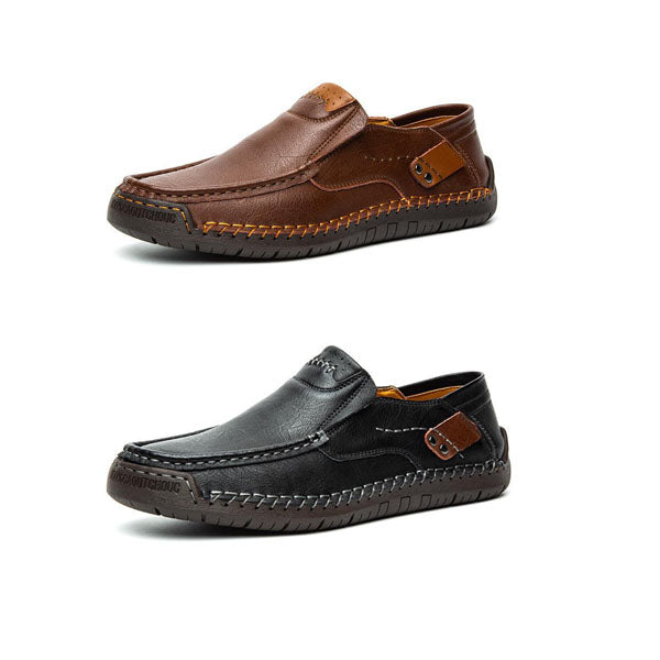 💎Chaussures Classiques en Cuir de Veau pour Homme – Sans Lacets, Confort Toute la Journée & Semelle Antidérapante
