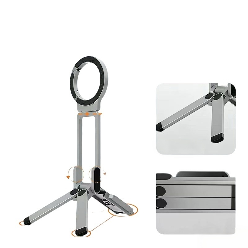 Support Magnétique ULANZI MA38 - Mini Trépied 5-en-1 avec Double Aimant MagSafe, Crochet Rabattable et Base Arca-Swiss