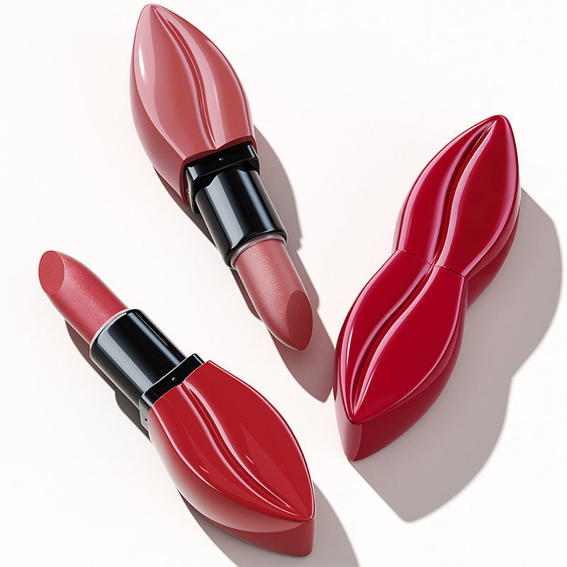 Rouge à Lèvres Mat en Forme de Lèvres - Finition Haute Couture Longue Tenue 12H