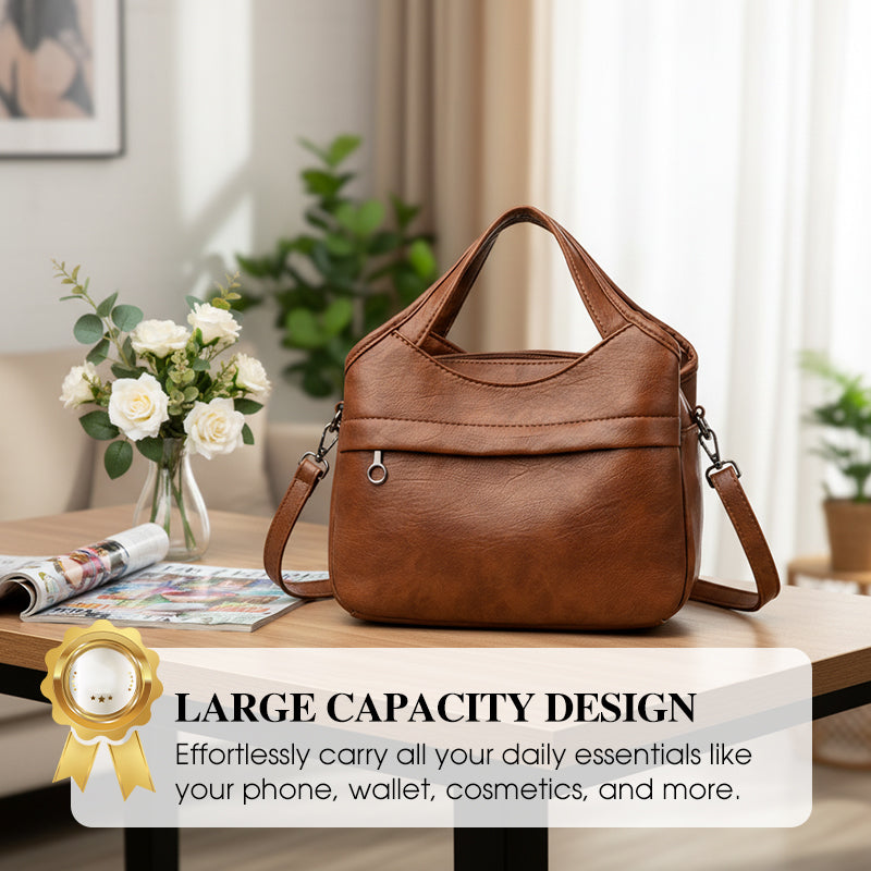 📢📢50 % de réduction⏰Sac à Bandoulière Femme en Simili-Cuir Souple – Léger, Multi-Compartiments & Tendance pour Tous les Jours✨