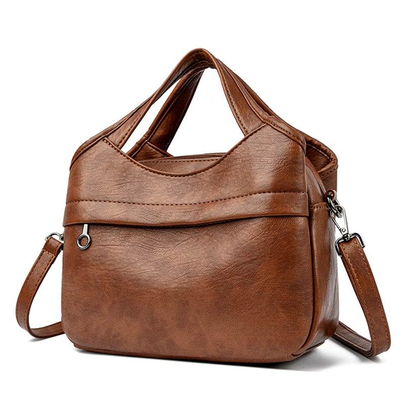 📢📢50 % de réduction⏰Sac à Bandoulière Femme en Simili-Cuir Souple – Léger, Multi-Compartiments & Tendance pour Tous les Jours✨