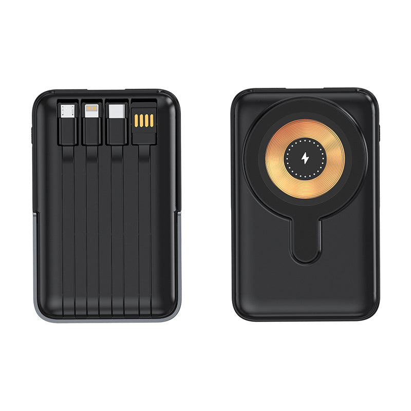 Magnétique sans fil Power Bank 10000mAh Chargrs rapide avec support téléphonique