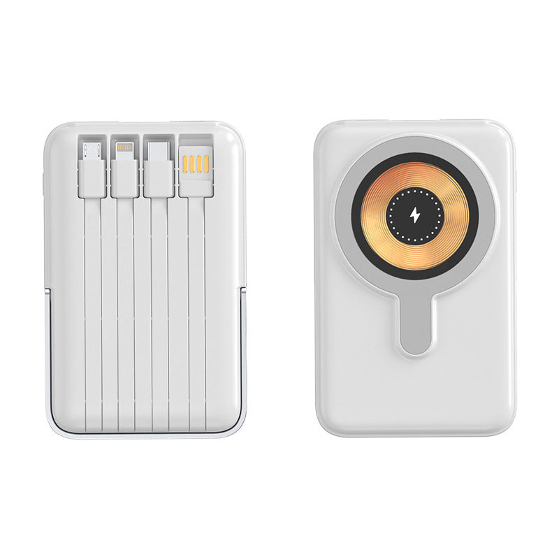 Magnétique sans fil Power Bank 10000mAh Chargrs rapide avec support téléphonique