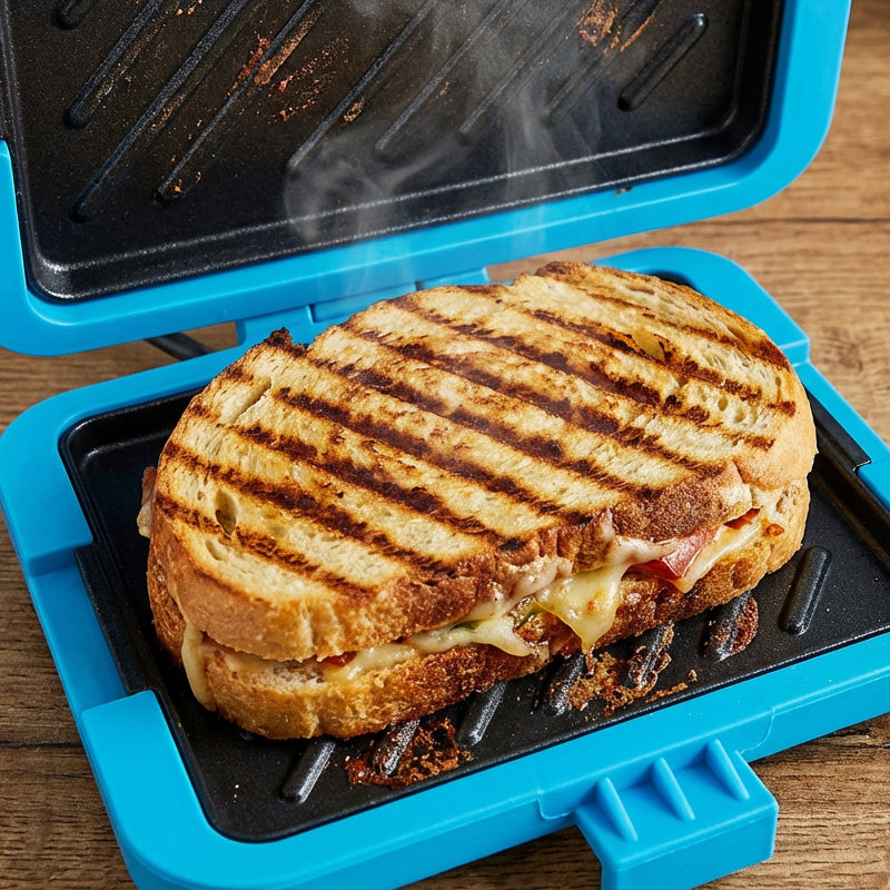 🎁50% DE RÉDUCTION💥Four à Micro-ondes, Grille-Pain & Appareil à Sandwich 3-en-1 – Cuisson Rapide, Nettoyage Facile & Design Compact🔥🥪