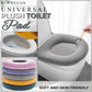 Coussin de Toilette en Peluche - Chaud, Lavable et Réutilisable, Extensible 24 Pouces