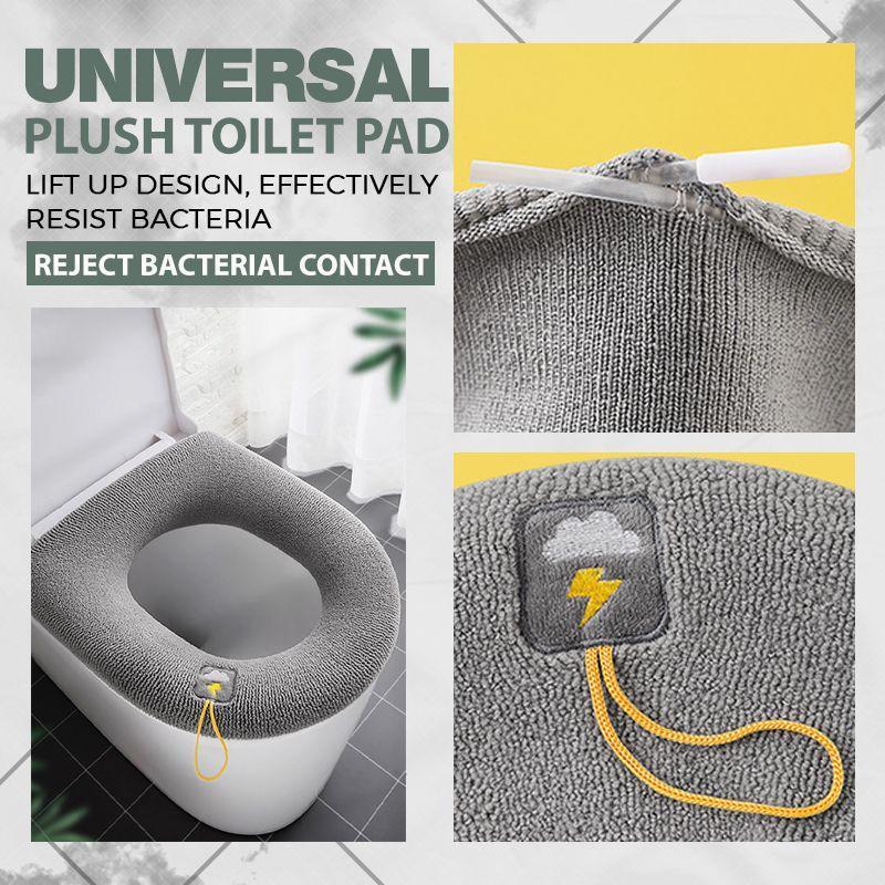 Coussin de Toilette en Peluche - Chaud, Lavable et Réutilisable, Extensible 24 Pouces