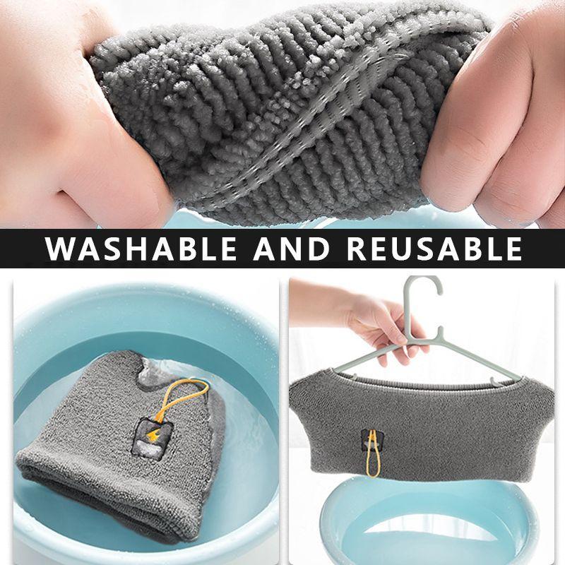 Coussin de Toilette en Peluche - Chaud, Lavable et Réutilisable, Extensible 24 Pouces